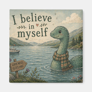 Aimant Je crois en moi-même Loch Ness Monster fantaisiste