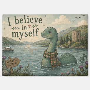 Aimant Je crois en moi-même Loch Ness Monster fantaisiste