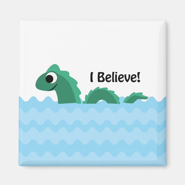 Aimant Je crois que Champ le Monstre du lac Champlain (Devant)