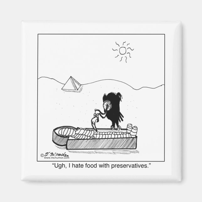 Aimant Je Déteste La Nourriture Avec Les Conservateurs (Devant)