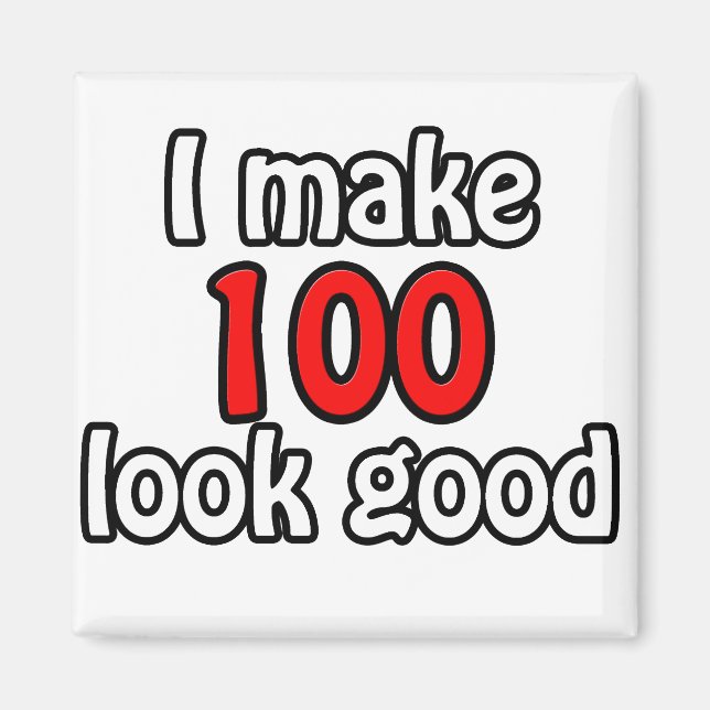Aimant Je fais 100 beaux (Devant)