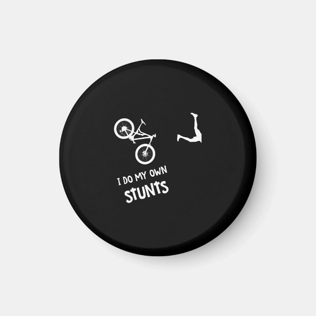 Aimant Je Fais Mes Propres Stunts Mountain Bike (Devant)