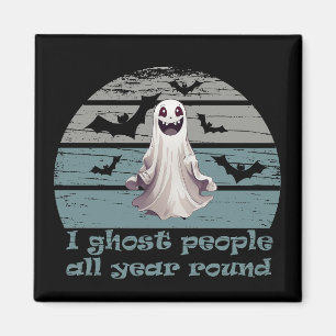 Aimant Je fantôme les gens toute l'année vintage Hallowee
