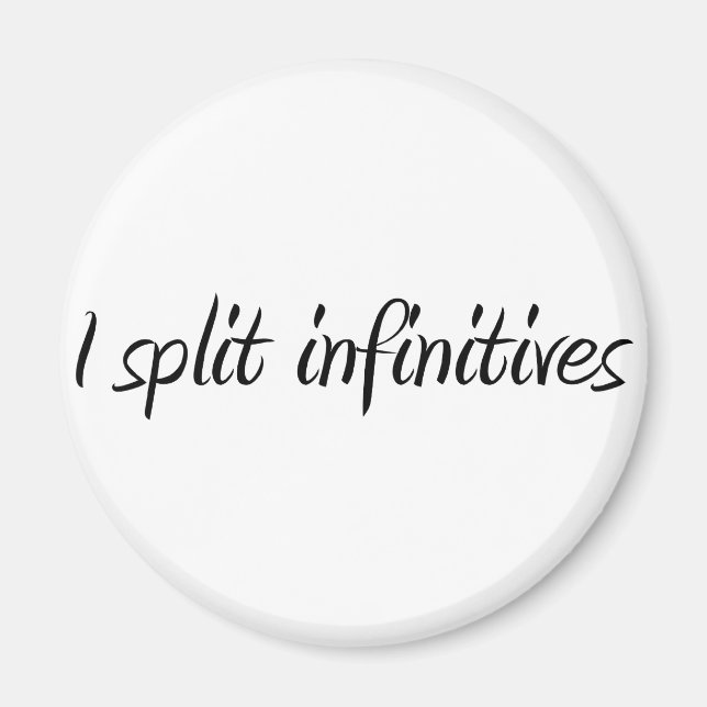 Aimant Je Fractionne Infinitives (Devant)