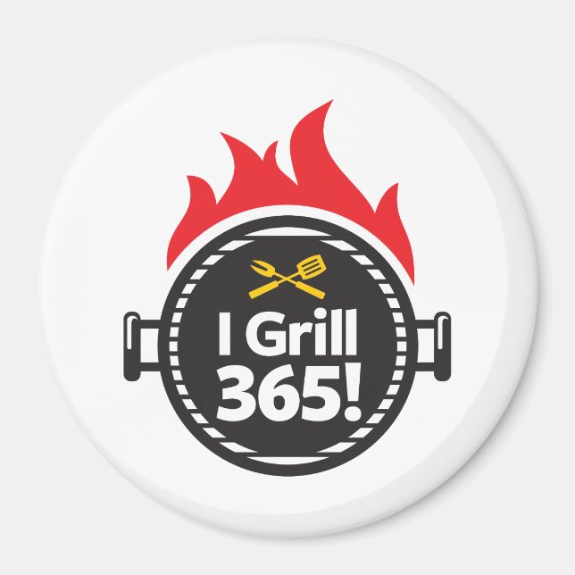 Aimant Je Grille 365 ! (Devant)