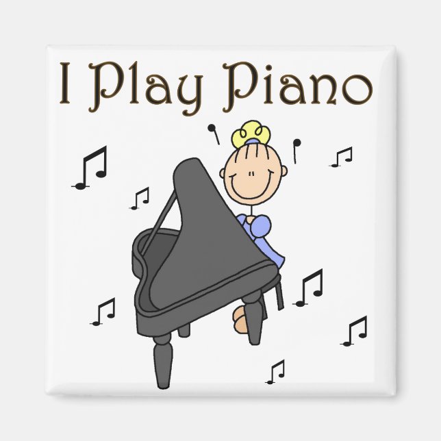 Aimant Je joue à l'aimant de piano (Devant)