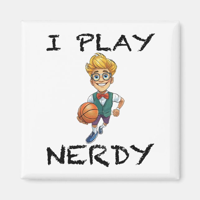 Aimant Je joue Nerdy (Devant)