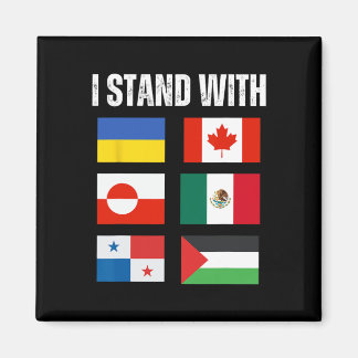 Aimant Je me tiens avec Canada Groenland Mexique Panama G