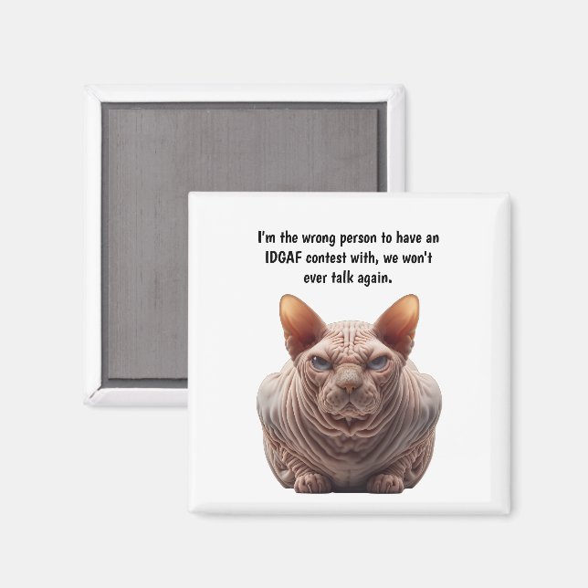 Aimant Je m'en fiche  (Recto/Verso)