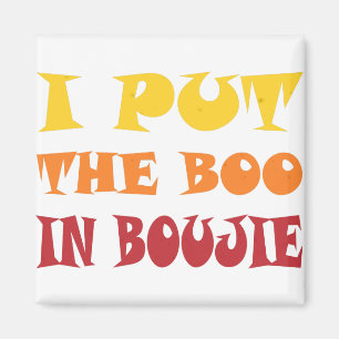 Aimant Je mets le Boo à Bougie