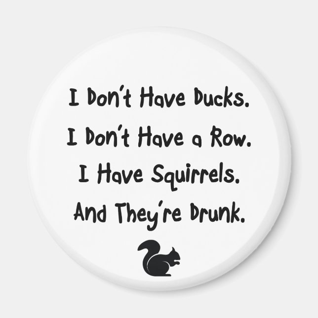 Aimant Je n'ai pas de canards (Devant)