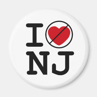 Aimant Je n'ai pas le coeur du New Jersey