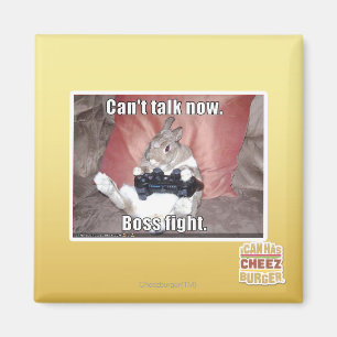 Aimant Je ne peux pas parler maintenant, le patron se bat