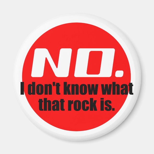 Aimant Je ne sais pas ce qu'est cette roche (rouge) (Devant)