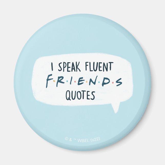 Aimant Je parle des devis Fluent FRIENDS™ (Devant)