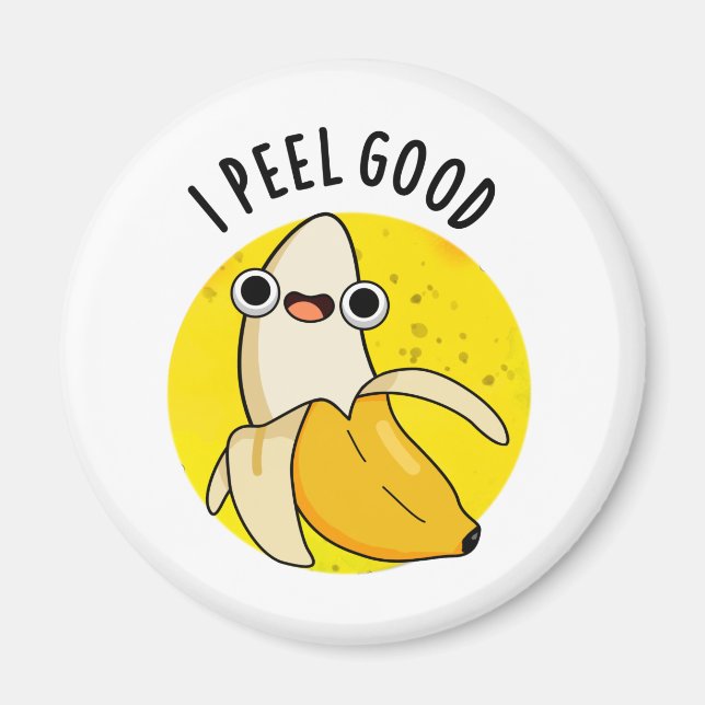 Aimant Je Peel Good Fundy Fruit Banana Pun (Devant)