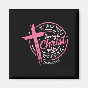 Aimant Je peux faire toutes choses par le Christ Cancer d