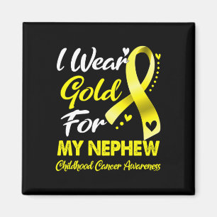 Aimant Je Porte De L'Or Pour Mon Nephew Children Cancer A