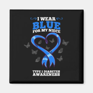 Aimant Je Porte Du Bleu Pour Ma Nièce T1D Type 1 Diabète