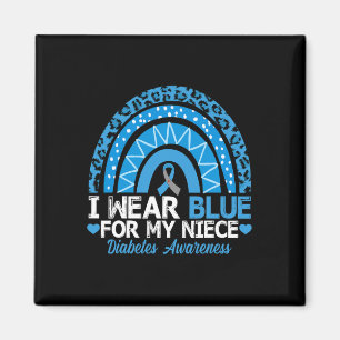 Aimant Je Porte Du Bleu Pour Ma Nièce Type 1 Sensibilisat