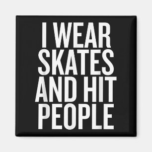 Aimant Je Porte Du Patinage Et Touche Des Gens Drôle Cita