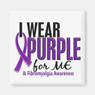 Aimant Je porte le pourpre pour MOI la fibromyalgie 10