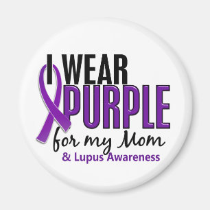 Aimant Je porte le pourpre pour mon lupus de la maman 10