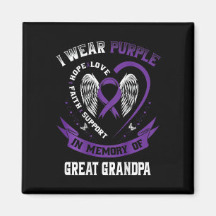 Aimant Je Porte Le Violet En Mémoire De Grand-Père Pancre
