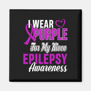 Aimant Je Porte Le Violet Pour Ma Nièce Epilepsie Sensibi
