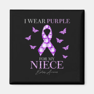 Aimant Je Porte Le Violet Pour Ma Nièce Epilepsie Sensibi