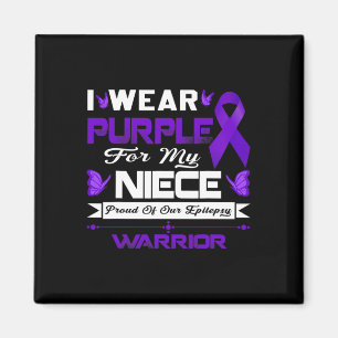 Aimant Je Porte Le Violet Pour Ma Nièce Fier De Notre Épi