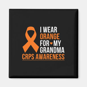 Aimant Je Porte Orange Pour Mon Grand-Mère Rsd Crps Sensi