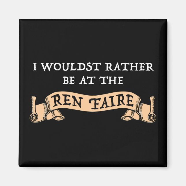 Aimant Je Préfère Être À La Foire Ren (Devant)