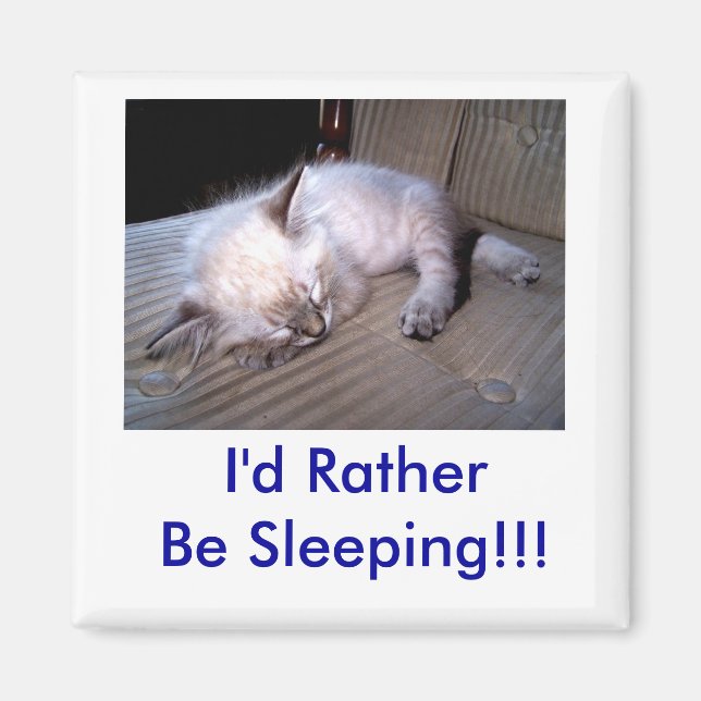 Aimant Je Préférerais Dormir ! ! ! (Devant)