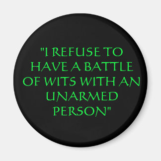 AIMANT "JE REFUSE D'AVOIR UNE BATAILLE DE WITS AVEC UN NO