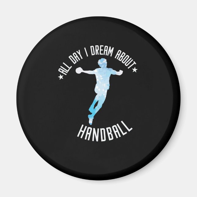 Aimant Je rêve de handball (Devant)