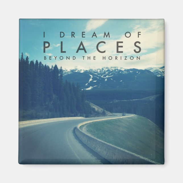 Aimant Je Rêve D'Endroits Au-Delà De L'Horizon (Devant)