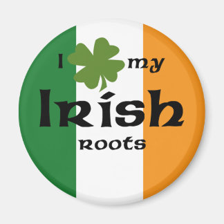 Aimant Je "shamrock" mes racines irlandaises