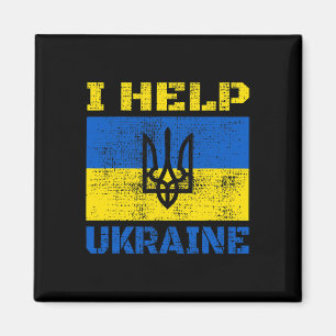 Aimant Je soutiens l'Ukraine Je soutiens les Ukrainiens J