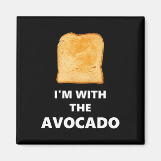 Aimant Je suis avec le costume d'Halloween toast Avocado