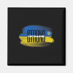 Aimant Je suis avec le tee-shirt Ukraine Ukrainien Fort
