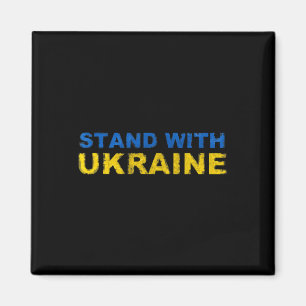 Aimant Je suis avec l'Ukraine - Drapeau ukrainien