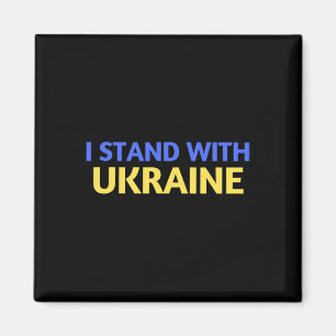 Aimant Je suis avec l'Ukraine soutien et prie pour l'Ukra