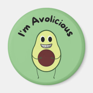Aimant Je suis Avolicious - Funny Fruit Pun