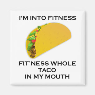Aimant Je suis dans le taco de forme physique