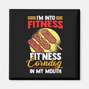 Aimant Je suis dans l'IFT Fitness Fitness Corndog dans ma
