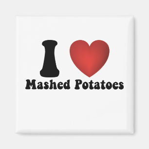 Aimant Je suis fan de purée de pommes de terre Cadeau de