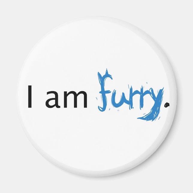 Aimant Je suis Furry (Devant)