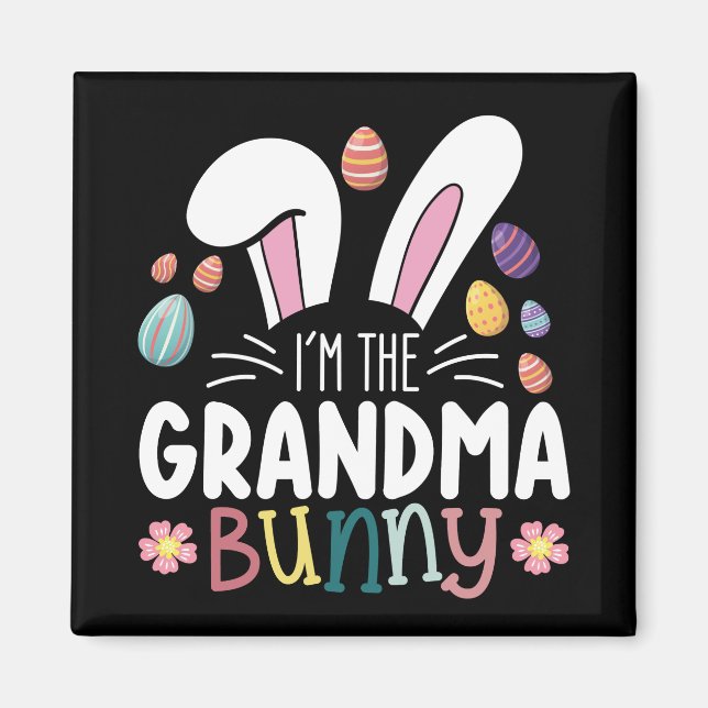 Aimant Je suis La Famille de Pâques Bunny Bunny de grand- (Devant)