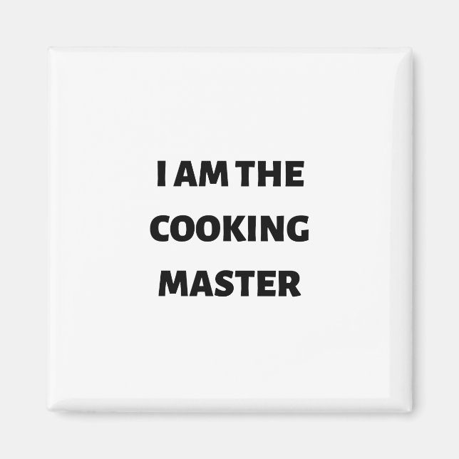 Aimant Je suis le maître de la cuisine (Devant)